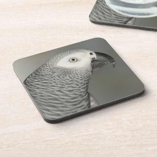 State African Gray Parrot Drankjes Onderzetter (Linkerzijde)