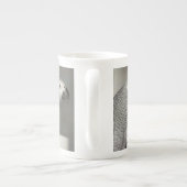 State African Gray Parrot Porselein Kop (Achterkant)