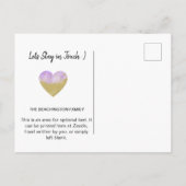 *~* STATE ALABAMA - Glitter Bewegend Nieuw Adres A Aankondigingskaart (Achterkant)