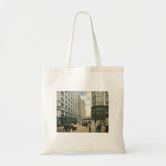 State and Madison Streets, Chicago 1916  Tote Bag (Voorkant)