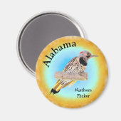State Bird of Alabama Magneet (Voorkant / Achterkant)