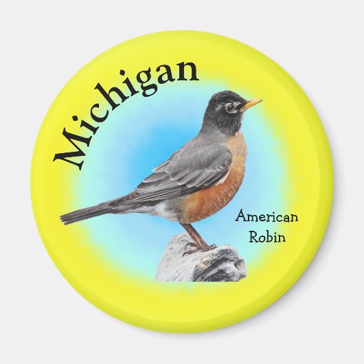 State Bird of Michigan Magneet (Voorkant)