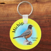 State Bird of Michigan Sleutelhanger (Voorkant)