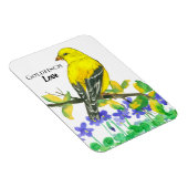 State Bird of New Jersey American Goldfinch Love Magneet (Rechterzijde)