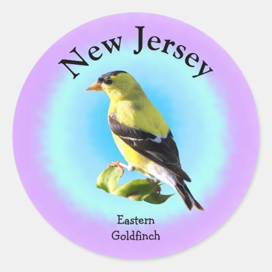 State Bird of New Jersey Ronde Sticker (Voorkant)