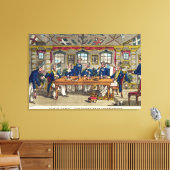 State Cabin, Newcome's Exit after Dinner, bord voo Canvas Afdruk (Insitu (Woonkamer))