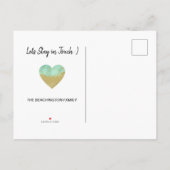 *~* STATE California Glitter Mint Moving Aankondigingskaart (Achterkant)