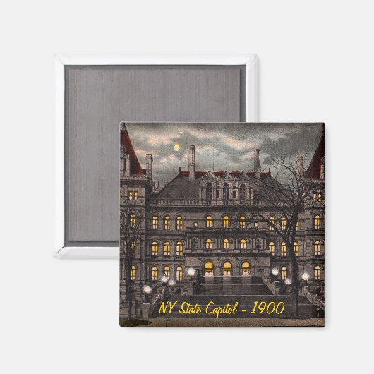 State Capitol Albany NY Magnet (Voorkant / Achterkant)