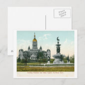 State Capitol, Hartford CT 1907 Briefkaart (Voorkant / Achterkant)