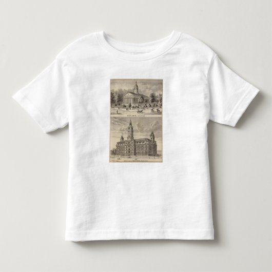 State Capitol, Marion County Court House Kinder Shirts (Voorkant)