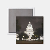 State Capitol of Austin, Texas bij nacht Magneet (Voorkant / Achterkant)