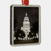 State Capitol of Austin, Texas bij nacht Metalen Ornament (Rechts)