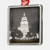 State Capitol of Austin, Texas bij nacht Metalen Ornament (Links)