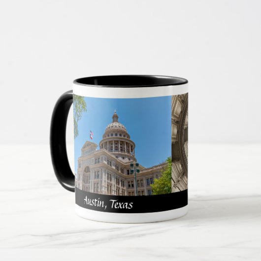 State Capitol van Texas - Ontwerper koffie Mok (Voorkant links)