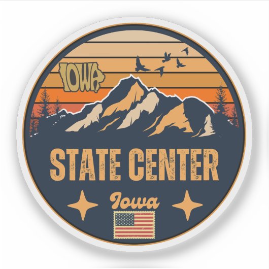 State Center, Iowa Sticker (Voorkant)