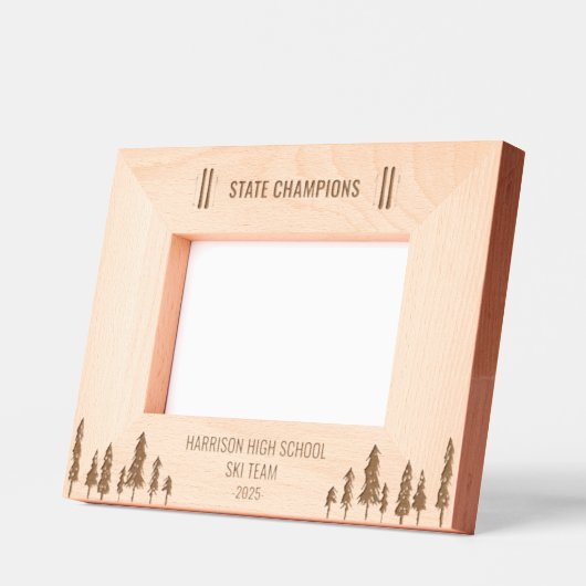 State Champions School Ski Team Custom Gegraveerde Lijstjes (Links)