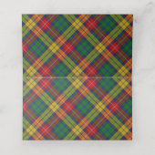 State Clan Buchanan Tartan Motto Plaatskaartje (Binnenkant ongevouwen)