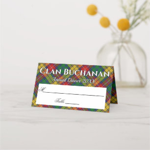 State Clan Buchanan Tartan Motto Plaatskaartje
