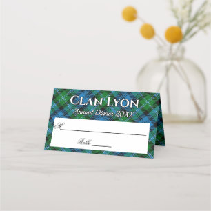 State Clan Lyon Tartan Motto Plaatskaartje