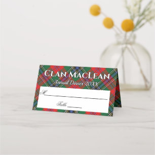 State Clan MacLean Tartan Motto Plaatskaartje