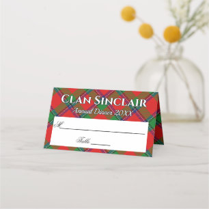State Clan Sinclair Tartan Motto Plaatskaartje