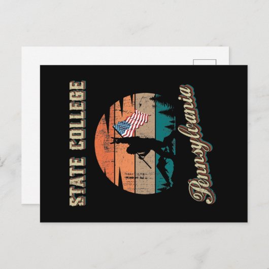 State College Pennsylvania Briefkaart (Voorkant / Achterkant)