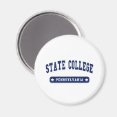 State College Pennsylvania College Stijl T-shirt Magneet (Voorkant / Achterkant)