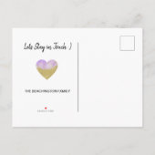 *~* STATE CONNECTICUT Glitter Paars Moving Aankondigingskaart (Achterkant)