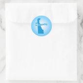 State Delaware Classic Round Sticker (Tas)
