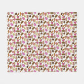 State Fair Carnival Food Nachos Cotton Snoep Fleece Deken (Voorkant (Horizontaal))