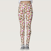 State Fair Carnival Food Nachos Cotton Snoep Leggings (Voorkant)