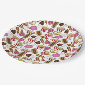 State Fair Carnival Food Nachos Cotton Snoep Papieren Bordje (Gekanteld)