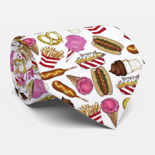 State Fair Carnival Food Nachos Cotton Snoep Stropdas