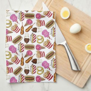 State Fair Carnival Food Nachos Cotton Snoep Theedoek