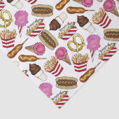State Fair Carnival Food Nachos Cotton Snoep Tissuepapier (Detail)