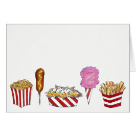 State Fair Carnival Foods Corndog Popcorn Nachos