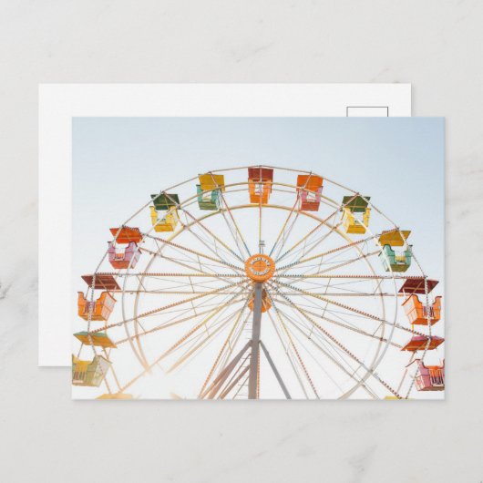 State Fair Ferris Wheel Briefkaart (Voorkant / Achterkant)