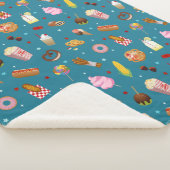 State Fair Food, Carnival, Amusement Park, Fair Sw Sherpa Deken (3/4)