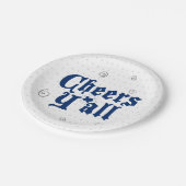 State Flag Blue Cheers Y'all Papieren Bordje (Gekanteld)