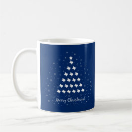 State Flag Blue Elegant Texas kerstboom Koffiemok