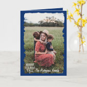 State Flag Blue Merry Tex-Mas Y Photo Kaart (Gele Bloem)