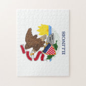 State Flag of Illinois, Verenigde Staten Legpuzzel (Verticaal)