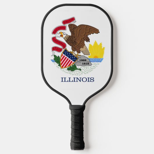 State Flag of Illinois, Verenigde Staten Pickleball Paddle (Voorkant)