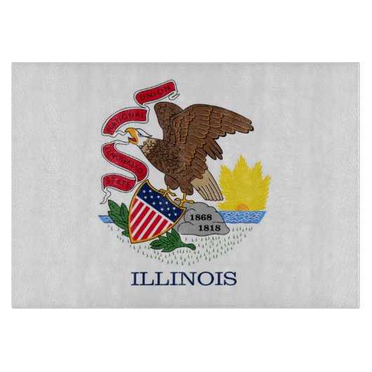 State Flag of Illinois, Verenigde Staten Snijplank (Voorkant)