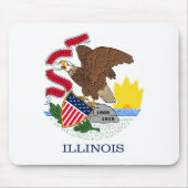 State Flag of Illinois, Verenigde Staten van Ameri Muismat (Voorkant)