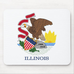 State Flag of Illinois, Verenigde Staten van Ameri Muismat