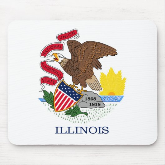 State Flag of Illinois, Verenigde Staten van Ameri Muismat (Voorkant)