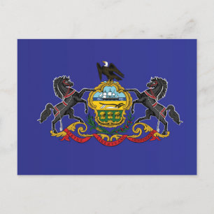 State Flag of Pennsylvania, Verenigde Staten Briefkaart
