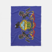 State Flag of Pennsylvania, Verenigde Staten Fleece Deken (Voorkant)