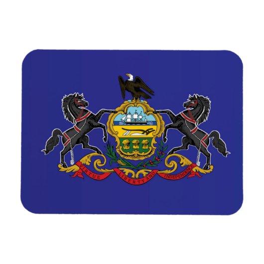 State Flag of Pennsylvania, Verenigde Staten Magneet (Horizontaal)